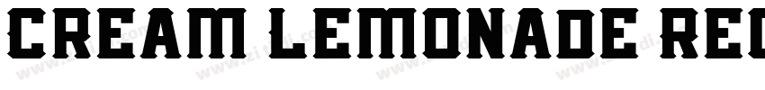 Cream Lemonade Regul字体转换